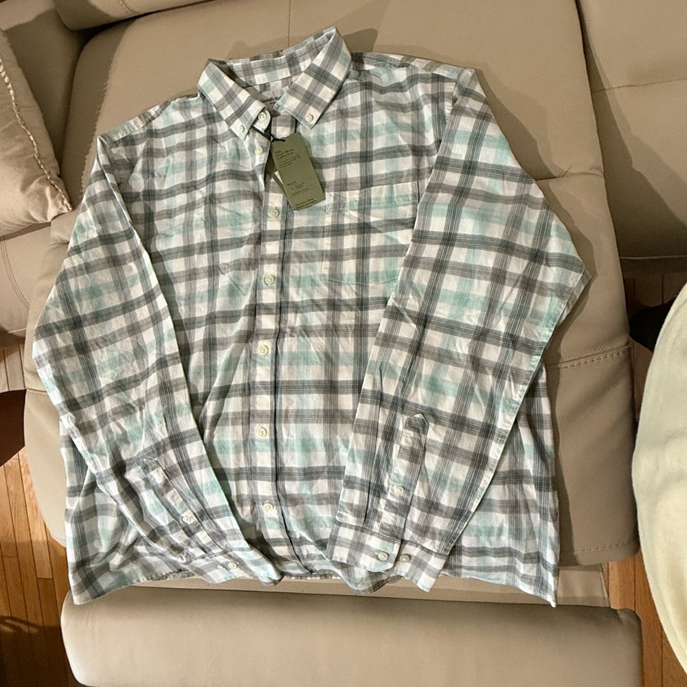 Goodfellow & Co Plaid Shirt - Gray and Green